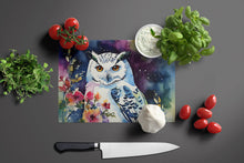 Load image into Gallery viewer, Snowy Owl Glass Cutting Boards – Durable, Decorative Kitchen Art