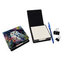 Load image into Gallery viewer, Snowy Owl PU Leather Note Paper Holder