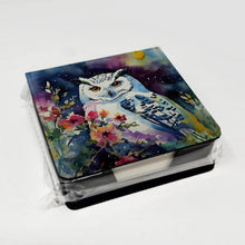 Load image into Gallery viewer, Snowy Owl PU Leather Note Paper Holder