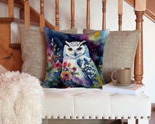 Load image into Gallery viewer, Snowy Owl Throw Pillow - 14x14 Decorative Pillow – Art for Your Home &amp; Patio