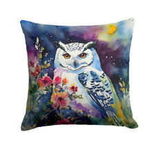 Load image into Gallery viewer, Snowy Owl Throw Pillow - 14x14 Decorative Pillow – Art for Your Home &amp; Patio