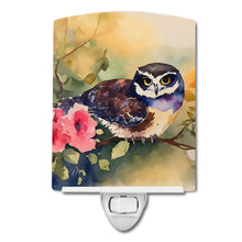 Load image into Gallery viewer, Spectacled Owl Ceramic Night Light