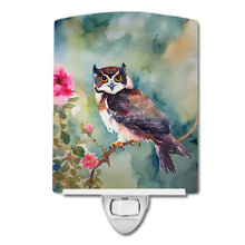 Load image into Gallery viewer, Spectacled Owl Ceramic Night Light