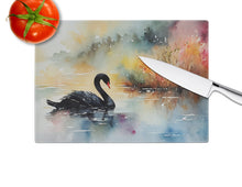 Load image into Gallery viewer, Black Swan Glass Cutting Boards – Durable, Decorative Kitchen Art