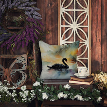 Load image into Gallery viewer, Black Swan Throw Pillow