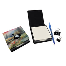 Load image into Gallery viewer, Black Swan PU Leather Note Paper Holder