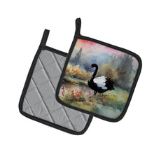 Load image into Gallery viewer, Black Swan Pot Holders - Set of 2 Decorative Kitchen Helpers | Made in the USA