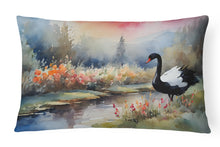 Load image into Gallery viewer, Black Swan Throw Pillow