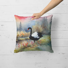 Load image into Gallery viewer, Black Swan Throw Pillow