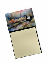 Load image into Gallery viewer, Black Swan Sticky Note Holder- Refiilable Desk Accessory Note Pad