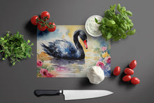 Load image into Gallery viewer, Black Swan Glass Cutting Boards – Durable, Decorative Kitchen Art