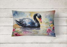 Load image into Gallery viewer, Black Swan Throw Pillow