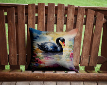 Load image into Gallery viewer, Black Swan Throw Pillow - 14x14 Decorative Pillow – Art for Your Home &amp; Patio