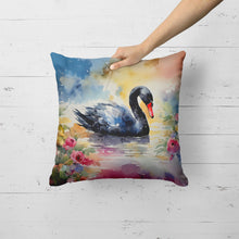 Load image into Gallery viewer, Black Swan Throw Pillow