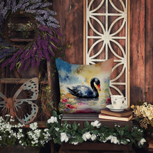 Load image into Gallery viewer, Black Swan Throw Pillow