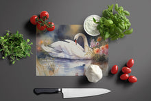 Load image into Gallery viewer, Swan Glass Cutting Boards – Durable, Decorative Kitchen Art
