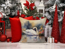 Load image into Gallery viewer, Swan Throw Pillow - 14x14 Decorative Pillow – Art for Your Home &amp; Patio