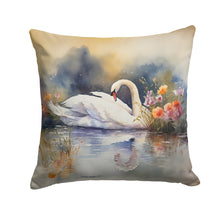 Load image into Gallery viewer, Swan Throw Pillow - 14x14 Decorative Pillow – Art for Your Home &amp; Patio