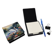 Load image into Gallery viewer, Swan PU Leather Note Paper Holder