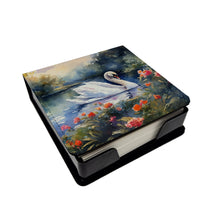Load image into Gallery viewer, Swan PU Leather Note Paper Holder