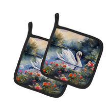 Load image into Gallery viewer, Swan Pot Holders - Set of 2 Decorative Kitchen Helpers | Made in the USA