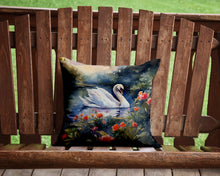 Load image into Gallery viewer, Swan Throw Pillow - 14x14 Decorative Pillow – Art for Your Home &amp; Patio