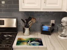 Load image into Gallery viewer, Swan Glass Cutting Boards – Durable, Decorative Kitchen Art