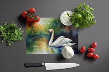 Load image into Gallery viewer, Swan Glass Cutting Boards – Durable, Decorative Kitchen Art