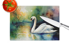 Load image into Gallery viewer, Swan Glass Cutting Boards – Durable, Decorative Kitchen Art