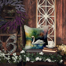Load image into Gallery viewer, Swan Throw Pillow - 14x14 Decorative Pillow – Art for Your Home &amp; Patio