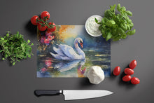 Load image into Gallery viewer, Swan Glass Cutting Boards – Durable, Decorative Kitchen Art