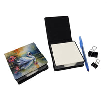 Load image into Gallery viewer, Swan PU Leather Note Paper Holder