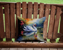 Load image into Gallery viewer, Swan Throw Pillow - 14x14 Decorative Pillow – Art for Your Home &amp; Patio
