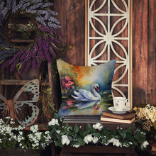 Load image into Gallery viewer, Swan Throw Pillow
