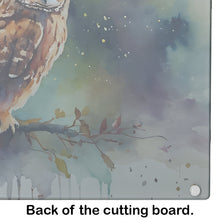 Load image into Gallery viewer, Tawny Owl Glass Cutting Boards – Durable, Decorative Kitchen Art