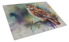 Load image into Gallery viewer, Tawny Owl Glass Cutting Boards – Durable, Decorative Kitchen Art