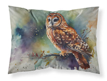 Load image into Gallery viewer, Tawny Owl Standard Pillowcase – Artistic Decorative Front, White Back