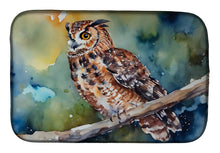 Load image into Gallery viewer, Tawny Owl Dish Drying Mat