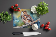 Load image into Gallery viewer, Tawny Owl Glass Cutting Boards – Durable, Decorative Kitchen Art