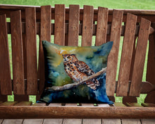 Load image into Gallery viewer, Tawny Owl Throw Pillow - 14x14 Decorative Pillow – Art for Your Home &amp; Patio