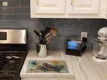 Load image into Gallery viewer, Tawny Owl Glass Cutting Boards – Durable, Decorative Kitchen Art