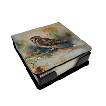 Load image into Gallery viewer, Tawny Owl PU Leather Note Paper Holder