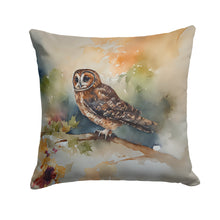 Load image into Gallery viewer, Tawny Owl Throw Pillow - 14x14 Decorative Pillow – Art for Your Home &amp; Patio