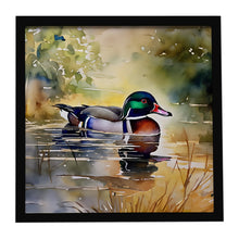 Load image into Gallery viewer, Wood Duck Framed Metal Print