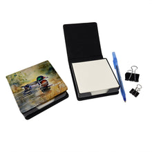 Load image into Gallery viewer, Wood Duck PU Leather Note Paper Holder