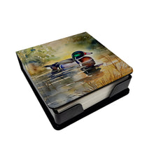 Load image into Gallery viewer, Wood Duck PU Leather Note Paper Holder