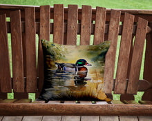 Load image into Gallery viewer, Wood Duck Throw Pillow - 14x14 Decorative Pillow – Art for Your Home &amp; Patio