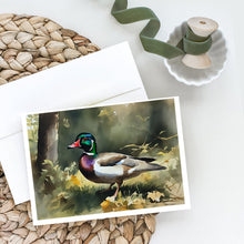 Load image into Gallery viewer, Wood Duck Greeting Cards - Blank Note Cards – 8-Pack of Artist-Designed Cards with Envelopes