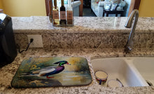 Load image into Gallery viewer, Wood Duck Dish Drying Mat