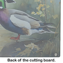 Load image into Gallery viewer, Wood Duck Glass Cutting Boards – Durable, Decorative Kitchen Art